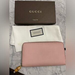 Full inclusion Gucci Bamboo Zippy Wallet